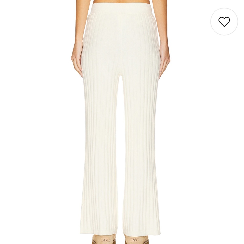 Varley Cream Wide Leg Pants View 3